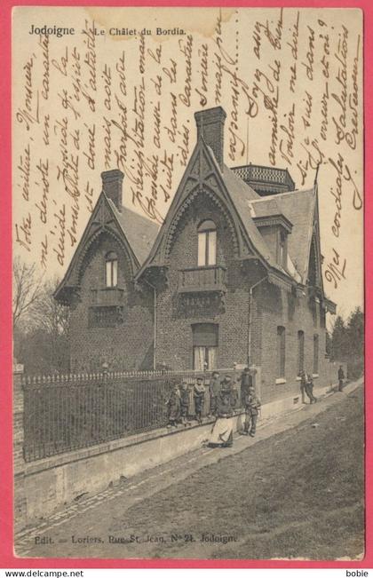 Jodoigne Belgique : Le Châlet du Bordia / Cachet Postal départ " Namur - Station 1905 "