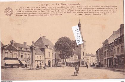 Jodoigne :  la place communale  ( 1922 avec timbre )