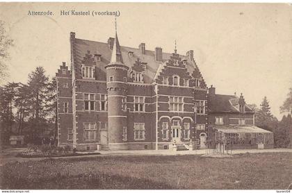 GLABBEEK ZUURBEMDE.  ATTENRODE. HET KASTEEL. VOORKANT.