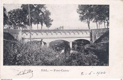 BELGIQUE - BRABANT FLAMAND - HALLE ou HAL - Pont Canal - 28-02-26