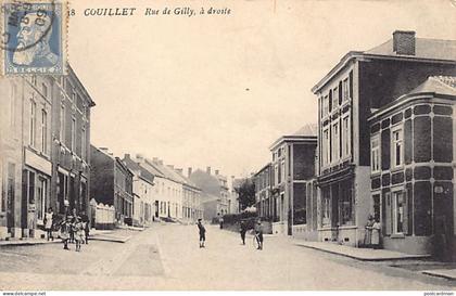Belgique - COUILLET (Hainaut) Rue de Gilly, à droite