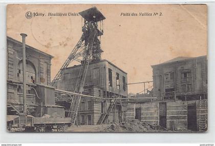 Belgique - GILLY (Hainaut) Houillères Unies - Puits des Vallées N. 2 - VOIR LES SCANS POUR L'ÉTAT