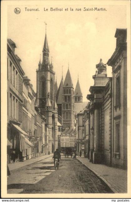Tournai Hainaut Tournai Beffroi Rue Saint-Martin