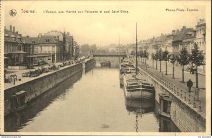Tournai Hainaut Tournai Escaut Quai Marche Poisson Quai Saint-Brice