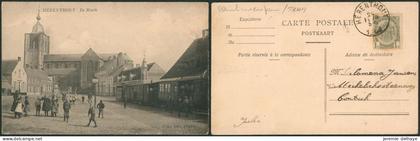 Carte postale - Herenthout de Markt tram (Uitg. Gez Peeters)