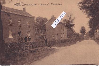 Homburg : route de Plombières    ( ecrit 1934 avec timbre  )