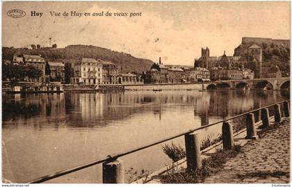 CPA Carte Postale Belgique Huy  Vue de Huy en aval du vieux Pont 1930  VM93967