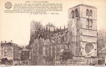 [-5%] BELGIQUE - Hoei - De Collegiale kerk - Carte postale ancienne