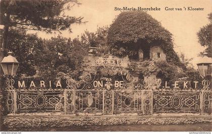 BELGIQUE - Ste Maria Hoorebeke - Grot - Klooster - Groet Maria Onbevlekt - Grotte - Jardin - Carte Postale Ancienne