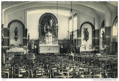 Jette : Binnenzicht der kapel OLV van Lourdes