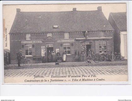 JURBISE: établissement waneukem père et fils constructeurs de la jurbisienne vélos et machines à coudre - très bon état