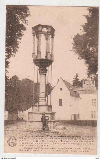 cpa braine le chateau   pilori