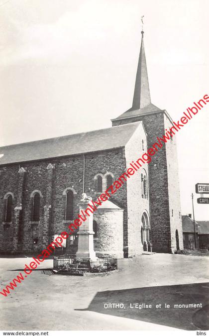 Ortho - l'Eglise et le monument - La Roche-en-Ardenne