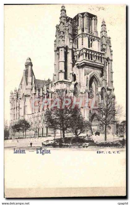 Belgique Laeken CPA l'eglise