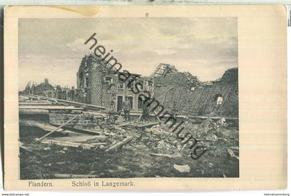 Flandern - Langemark - Schloss - Verlag Zipper Weilburg Lahn Serie 2 Nr. 114