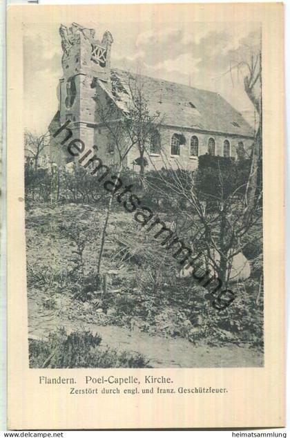 Flandern - Poel-Capelle - Kirche - Verlag Zipper Weilburg Lahn Serie 2 Nr. 115