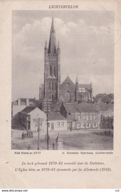 Lichtervelde   De kerk gebouwd 1879-81 vernield door de Duitchers