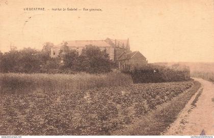 [-10%] BELGIQUE - Liedekerke - Institut St Gabriel - Vue générale - Campagne - Plantations - obl 1925 - Carte Postale An