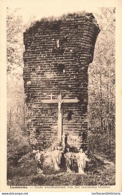 [-10%] BELGIQUE - Liedekerke Oude overblijfselen van het voormalig klooster - Monument - Statue - Carte Postale Ancienne