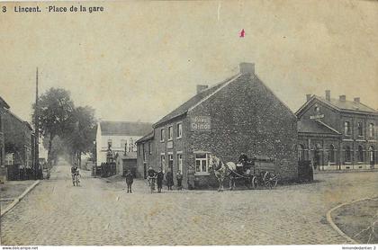 Lincent - Place de la gare