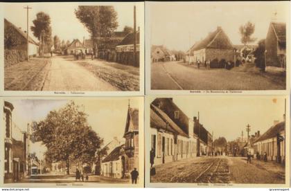 BEERVELDE     4 FOTO'S VAN OUDE POSTKAARTEN