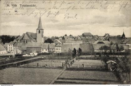 CPA Saint Vith Sankt Vith Wallonien Lüttich, Gesamtansicht