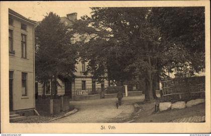 CPA Saint Vith Sankt Vith Wallonien Lüttich, Straßenpartie