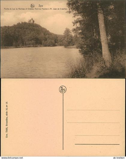 Spa (Stadt) Spa (kêr) (Spå  Spâ) Partie du Lac de Warfaaz 1917