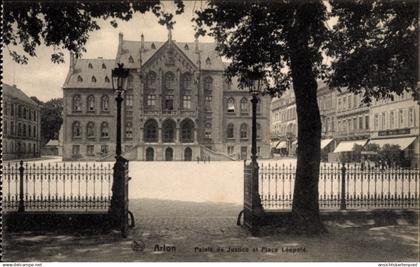 CPA Arlon Aarlen Wallonien Luxemburg, Palais de Justice, Place Leopold