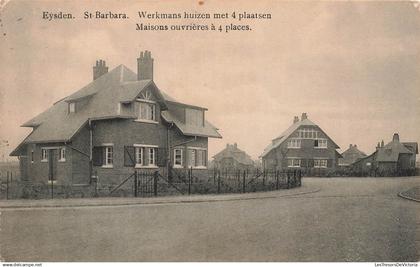 [-5%] BELGIQUE - Eysden - St Barbara - Werkmans huizen met 4 plaatsen - Mechelen a/Maas uit - Smeets - Carte postale anc