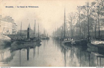 BRUXELLES  LE CANAL DE WILLEBROECK        ZIE AFBEELDINGEN