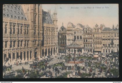 BRUXELLES -  LA PLACE DE L'HOTEL DE VILLE