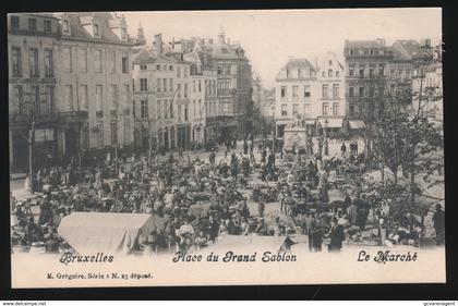 BRUXELLES  PLACE DU GRAND SABLON  LE MARCHE