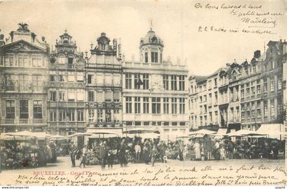CPA Bruxelles grand place Marche