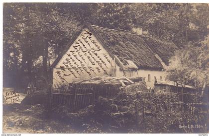 Fotokaart carte photo - ferme - boerderij - verstuurd Mouscron naar Gand - Moeskroen - Gent 1909