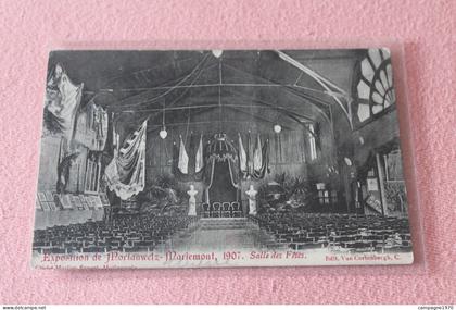 RARE CPA (2) - MORLANWELZ MARIEMONT - EXPOSITION 1907 - SALLE DES FETES