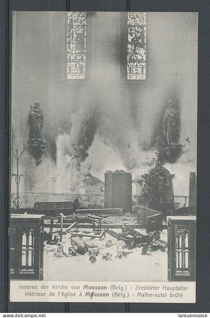 BELGIQUE -MUSSON -INTERIEUR DE L'EGLISE -MAITRE -AUTEL BRULÉ