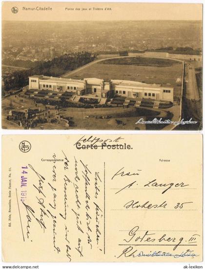 Namur Namen Plaine de jeux et Théatre d`ete (Theater und Spielfeld) 1915