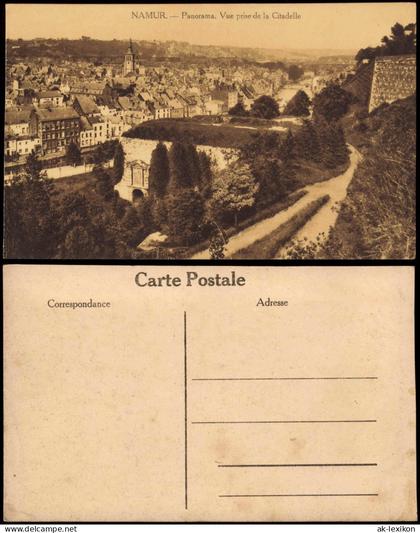 Postkaart Namur Namen Panorama. Vue prise de la Citadelle 1916
