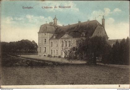 CPA Évelette Ohey Wallonien Namur, Schloss Resimont