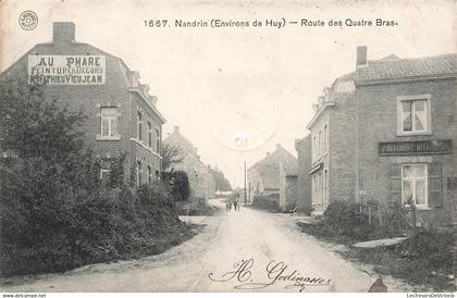 [-50%] CPA - Belgique - Nandrin - Environs De Huy - Route Des Quatre Bras - Edit. G. Hermans - Au Phare Mathieu Vieujean