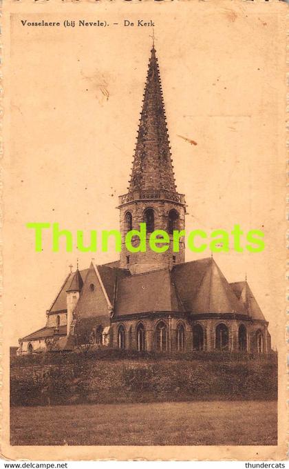 CPA VOSSELAERE DE KERK VOSSELARE BIJ NEVELE