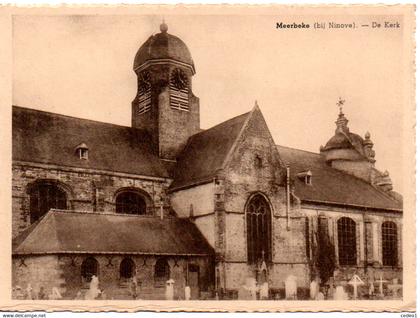 MEERBEKE  BIJ NINOVE  DE KERK