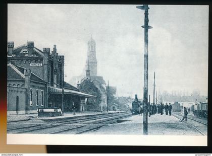 NINOVE    HET STATION   + -  1900=  UITGAVE DOCUMENTATIECENTRUM DE MONT - NINOVE