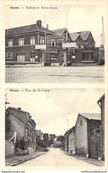 [-50%] BELGIQUE - OREYE - Rafinerie Notre Dame - Rue de St Trond - Carte Postale Ancienne