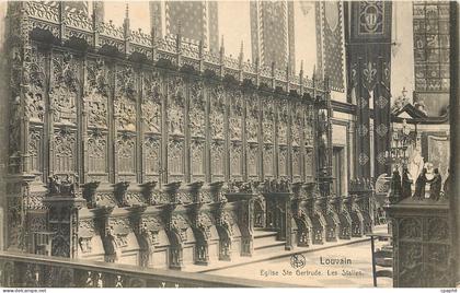 CPA Louvain Eglise Ste Gertrude Les Stalles