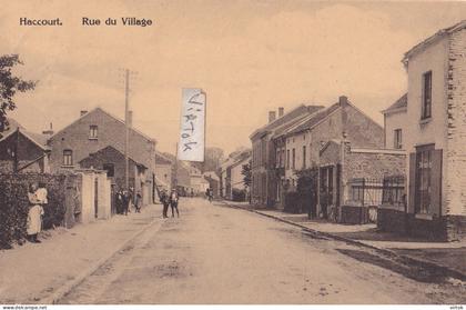 Haccourt : rue du village     ( ecrit  1924  avec timbre )