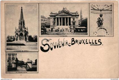 CPA Carte Postale Belgique Bruxelles  Souvenir Multi vues   VM102724