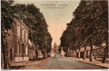 CPA  Carte Postale Belgique  Bonsecours  Grand Rue à l'entrée de Bonsecours VM101105