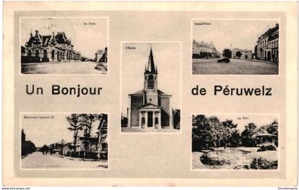 CPA Carte Postale  Belgique  Peruwelz Un Bonjour de Péruwelz Multi vues  VM100471